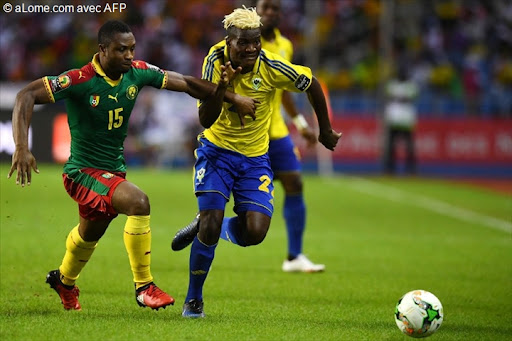 Ibrahim NDONG dans une contre attaque au profit des panthères du Gabon