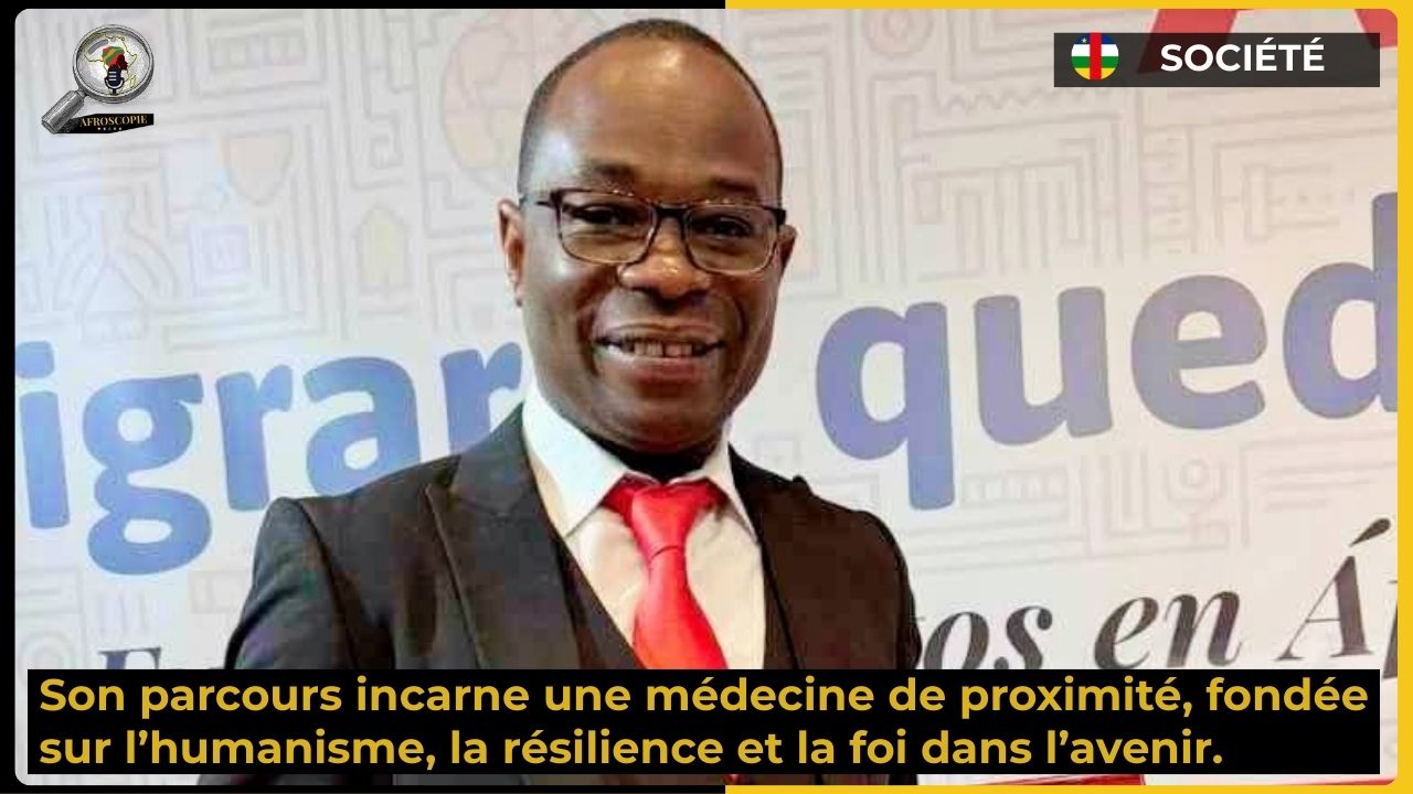 Centrafrique | Le Dr Cédric Patrick Ouanekpone reçoit le prix MUNDO Negro Fraternité 2025 pour son engagement sanitaire